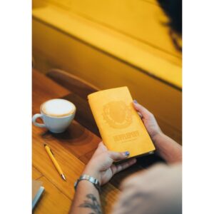 Harry Potter - Hufflepuff leather travel notebook 12x19.6cm (Yellow) - Image 6