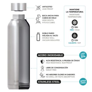 Quokka Solid With Strap - Stainless Steel Thermal Bottle 630 ml with Strap (Dusk Blue) - Image 3