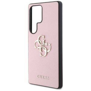 Guess Grained Big 4G Logo Small Classic Logo - dėklas skirtas Samsung Galaxy S25 Ultra pink - Image 6