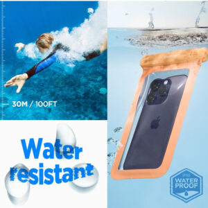 Spigen A601 Universal Waterproof Case - Case for smartphones up to 6.9" (Apricot) - Image 5