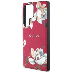 Guess Grained Printed Flower Pattern MagSafe - dėklas skirtas Samsung Galaxy S25 Ultra fuchsia - Image 6
