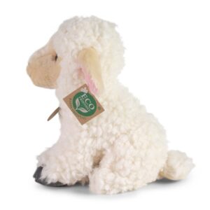 Rappa - Plush Realistic Sitting Sheep 18 cm Eco-Friendly - Image 3