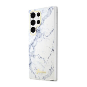 Guess Marble Collection - dėklas skirtas Samsung Galaxy S23 Ultra White - Image 2