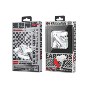 WEKOME V51 Vanguard Series - Bluetooth V5.1 TWS wireless headphones with charging case (White) - Image 3