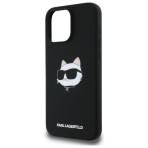 Karl Lagerfeld Silicone Choupette Head Print MagSafe - dėklas skirtas Apple iPhone 16 Pro black - Image 6