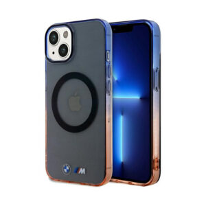BMW Gradient Bumper MagSafe - dėklas skirtas Apple iPhone 15 Grey - Image 1