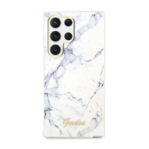 Guess Marble Collection - dėklas skirtas Samsung Galaxy S23 Ultra White - Image 3