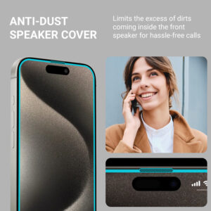 Crong EasyShield 2-Pack - Apsauginis stiklas skirtas Apple iPhone 16 Plus / Apple iPhone 15 Plus (2 pieces) - Image 6