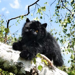 Rappa - Plush realistic toy Lying Black Cat 30 cm Eco-Friendly - Image 4