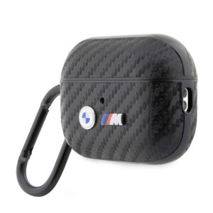 BMW Carbon Double Metal Logo - dėklas skirtas Apple AirPods Pro 2 (Black) - Image 3