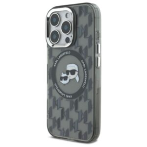 Karl Lagerfeld IML Monogram Karl & Choupette Head MagSafe - dėklas skirtas Apple iPhone 16 Pro Max black - Image 2
