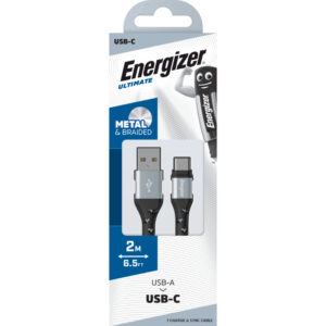 Energizer Ultimate - USB-A to USB-C connecting cable 2m Silver - Image 4