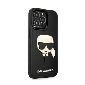 Karl Lagerfeld 3D Rubber Karl's Head - dėklas skirtas Apple iPhone 13 Pro juodos spalvos - Image 3