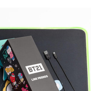 BT21 - Gaming/desk mat XXL with LED illumination (90 x 40 cm) - Image 4