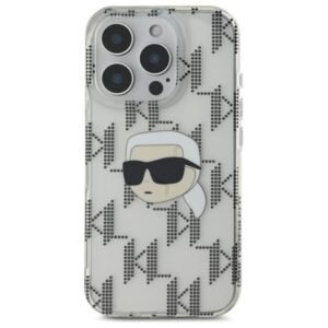 Karl Lagerfeld IML Karl Head Electroplated - dėklas skirtas Apple iPhone 16 Pro Max transparent - Image 3