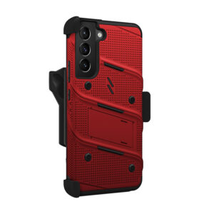 ZIZO BOLT Bundle Samsung Galaxy S22+ Case - Red & Black - Image 4