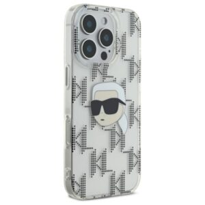 Karl Lagerfeld IML Karl Head Electroplated - dėklas skirtas Apple iPhone 16 Pro Max transparent - Image 4