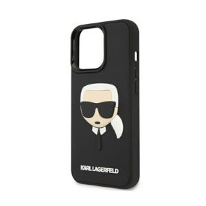 Karl Lagerfeld 3D Rubber Karl's Head - dėklas skirtas Apple iPhone 13 Pro juodos spalvos - Image 5