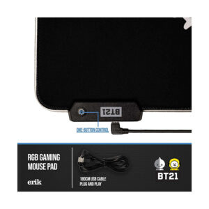 BT21 - Gaming/desk mat XXL with LED illumination (90 x 40 cm) - Image 6