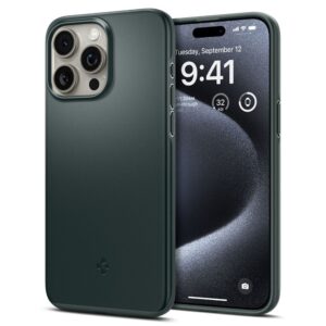 Spigen Thin Fit - dėklas skirtas Apple iPhone 15 Pro Green - Image 1