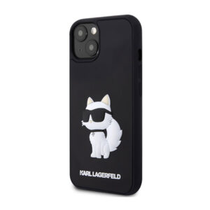 Karl Lagerfeld 3D Rubber NFT Choupette - dėklas skirtas Apple iPhone 14 Black - Image 2
