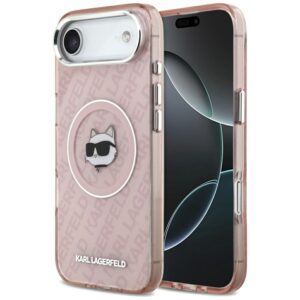 Karl Lagerfeld IML Choupette Head Logo MagSafe - dėklas skirtas Apple iPhone Air Pink - Image 1