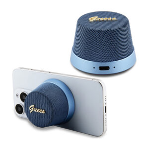 Guess Magnetic Script Metal Logo - Bluetooth speaker V5.3 blue - Image 1