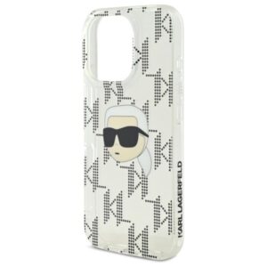 Karl Lagerfeld IML Karl Head Electroplated - dėklas skirtas Apple iPhone 16 Pro Max transparent - Image 6