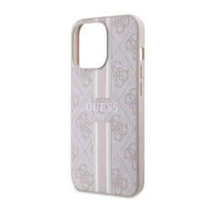 Guess 4G Printed Stripes MagSafe - dėklas skirtas Apple iPhone 13 Pro Max Pink - Image 6