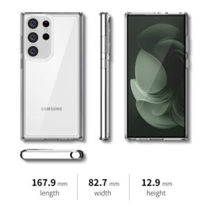 Crong Crystal Shield Cover - Protective dėklas skirtas Samsung Galaxy S23 Ultra Clear - Image 6