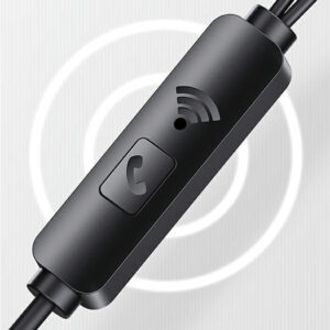 USAMS EP-44 - 3.5 mm stereo jack headphones Black - Image 3