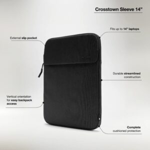 Incase Crosstown Sleeve with Woolenex - Case with Pocket for MacBook Pro 14" M4/M3/M2/M1/2024-2021 Black - Image 6