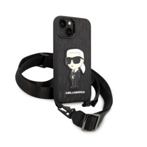 Karl Lagerfeld NFT Monogram Ikonik Patch - dėklas skirtas Apple iPhone 14 Plus Black - Image 3