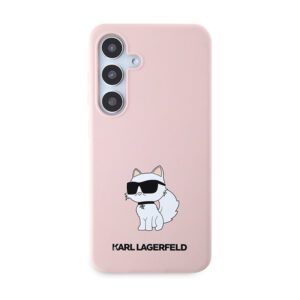 Karl Lagerfeld Silicone Choupette - Samsung Galaxy S24+ Case Pink - Image 3
