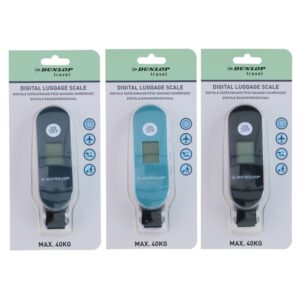 Dunlop - Digital luggage scale up to 40 kg (Turquoise) - Image 4