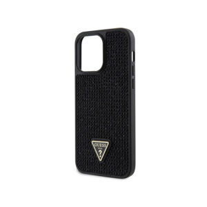 Guess Rhinestone Triangle - dėklas skirtas Apple iPhone 14 Pro Max Case Black - Image 6