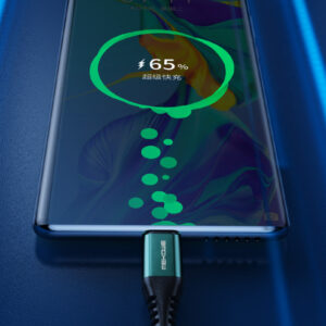 WEKOME WDC-170 Raython Series - 3-in-1 USB-A to USB-C + Lightning + Micro USB 1.2 m Fast Charging PD Cable sidabro spalvos - Image 5