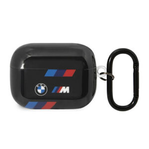 BMW Tricolor Stripes - dėklas skirtas AirPods Pro 2 (Black)