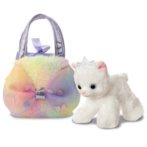 Fancy Pals – Plush Toy Princess Kitty Big Bow with Silver Crown in Colorful Bag 20 cm Eco-Friendly - Image 3
