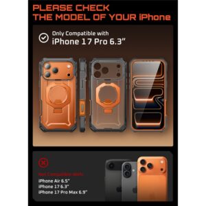 SUPCASE UB GRIP Pro Mag MagSafe dėklas telefonui Apple iPhone 17 Pro Max skaidrus/CORAL - Image 3