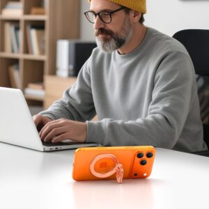 Tech-Protect mmR400 Lamano Magnetic MagSafe žiedas telefonui rožinio aukso spalvos - Image 3