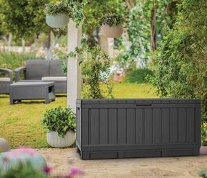 Plastikinė dėžė KENTWOOD, 350 l, ruda - Image 3