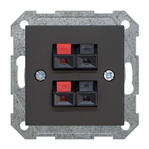 Garsiakalbių pajungimo lizdas LIREGUS RETRO, juodos sp.