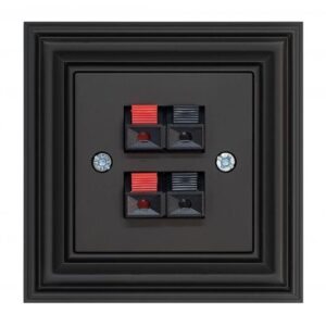 Garsiakalbių pajungimo lizdas LIREGUS RETRO, juodos sp. - Image 2