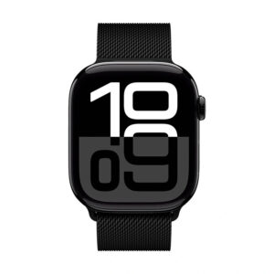 Crong Milano Steel – Stainless steel apyrankė skirta Apple Watch 38/40/41/42 mm black - Image 2