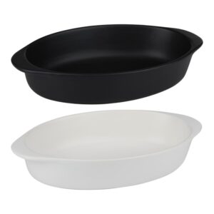 Alpina - Ceramic Oven-Resistant Baking Dish, Oval, 27x17x5.3 cm (White) - Image 4