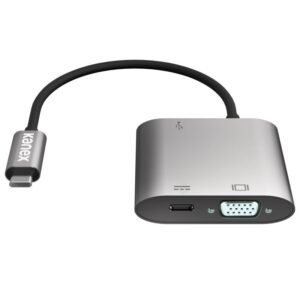 Kanex USB-C VGA Adapter with Power Delivery - USB 1,5 A, USB-C Power Delivery 60 W + VGA Full HD Anodized Aluminum