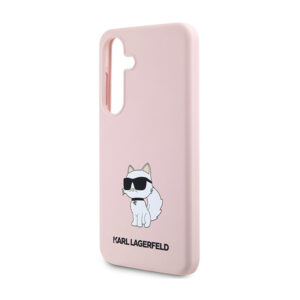 Karl Lagerfeld Silicone Choupette - Samsung Galaxy S24+ Case Pink - Image 6
