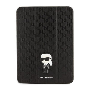 Karl Lagerfeld dėklas Magnet Allover Saffiano Monogram NFT Ikonik - dėklas skirtas Apple iPad 10.9" 2022 Black
