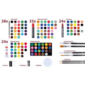 Artico - Art set for painting suitcase 145 pieces - Image 2